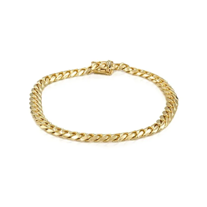 10K Solid Mini Cuban Link Bracelet