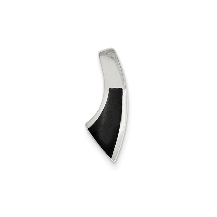 14k White Gold Polished Fits up to 6mm on Both Onyx Slide