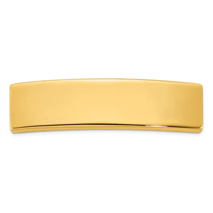 14K Yellow Gold 48X12X1.75 mm Id Plate
