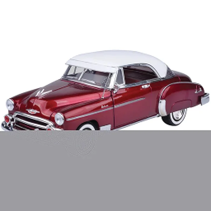 1950 Chevy Bel Air – Metallic Red w/ White Top 1:18Model Car