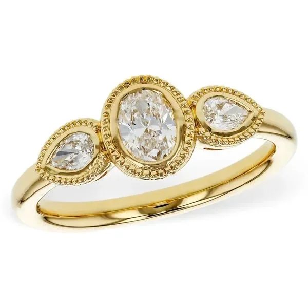 .60cttw Fancy Cut Diamond Ring in 14k Yellow Gold