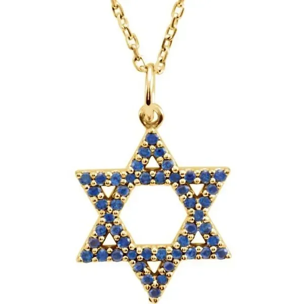 Accented Star of David Necklace