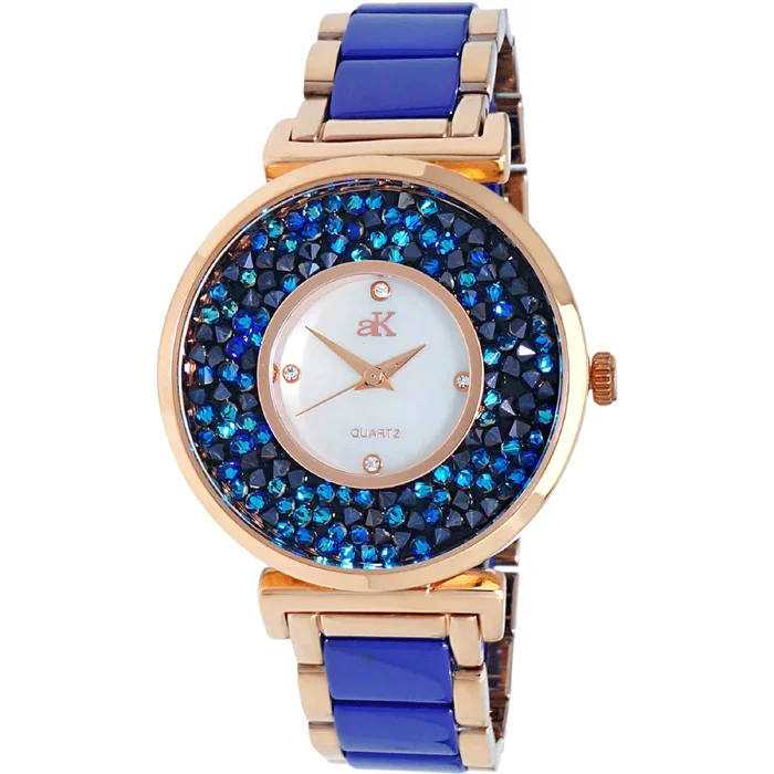 Adee Kaye Women’s Watch – Pisa Quartz Blue and White Mop Dial Bracelet | AK8663