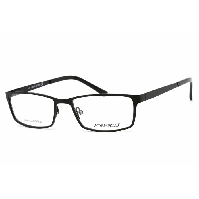 Adensco Men’s Eyeglasses – Semi Matte Black Metal Rectangular Frame | Ad 111 0003 00