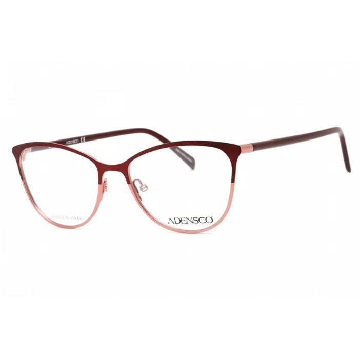 Adensco Women’s Eyeglasses – Burgundy Shaded Metal Frame Clear Lens | AD 240 07W5 00