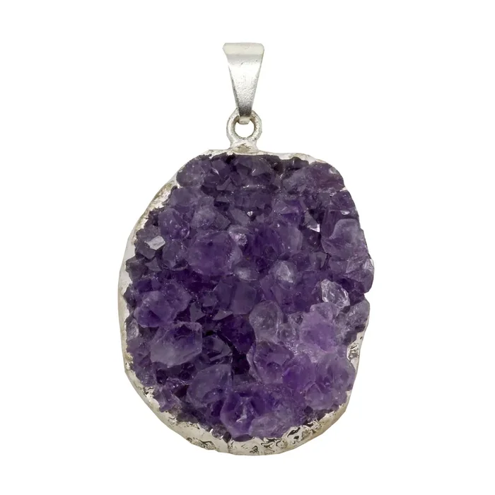 Amethyst Druze Cluster Pendant