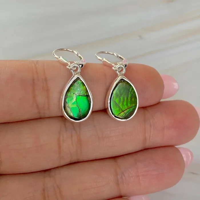 Ammolite Earring-(AML-E-55.)