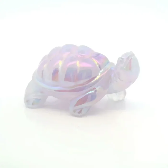 Angel Aura Crystal Turtle Carving