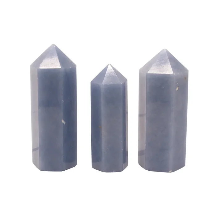 Angelite Crystal Tower – Medium (Singles)
