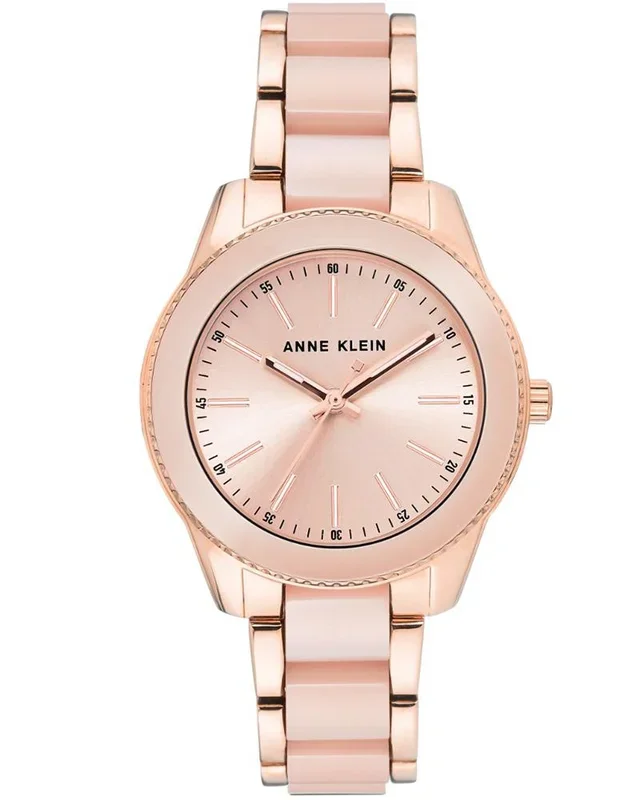 Anne Klein Women On Trend Round Rose Gold Watches