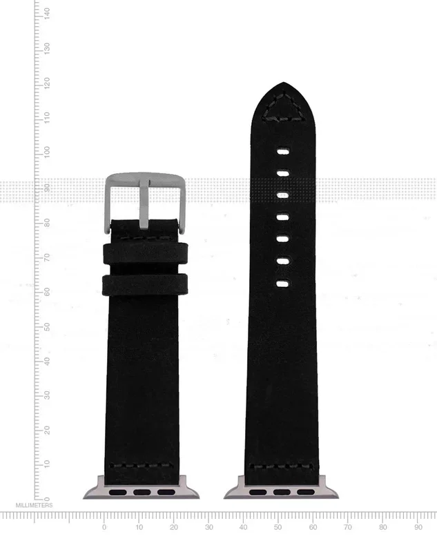 Apple-Compatible Watch Band – Bramante Leather – BlackBand