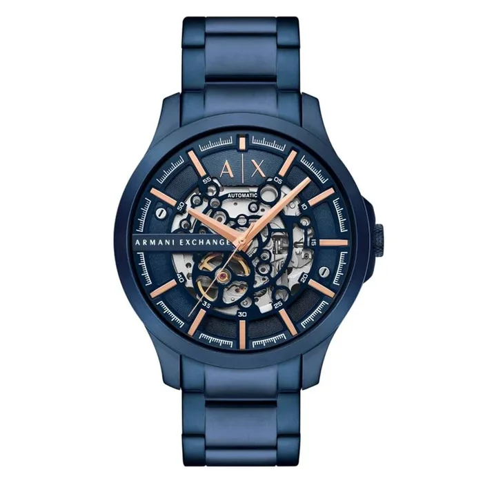Armani Exchange Hampton Automatic Blue Stainless Steel Mens Watch MPN: AX2457