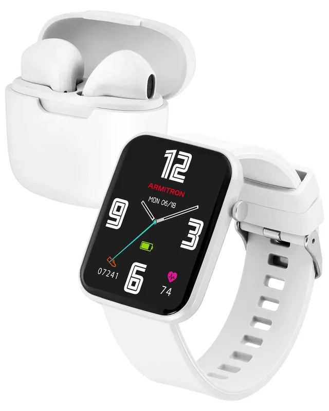 Armitron Boom Smartwatch and Earbuds™ | WhiteSmart