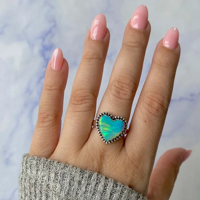 Aura Opal Adjustable Ring-(AOP-R-15.)