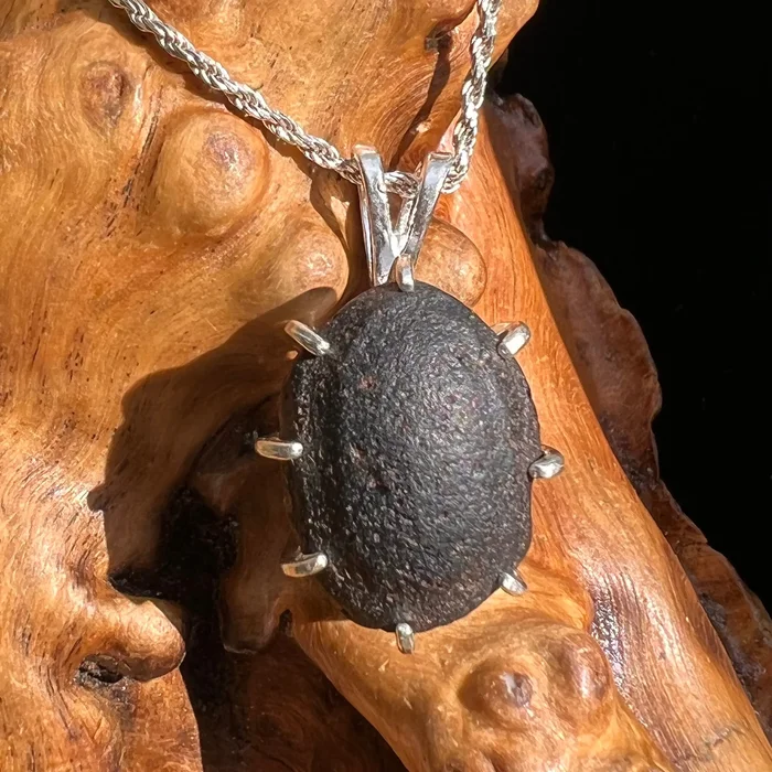 Australite Pendant Necklace Sterling Silver #2948