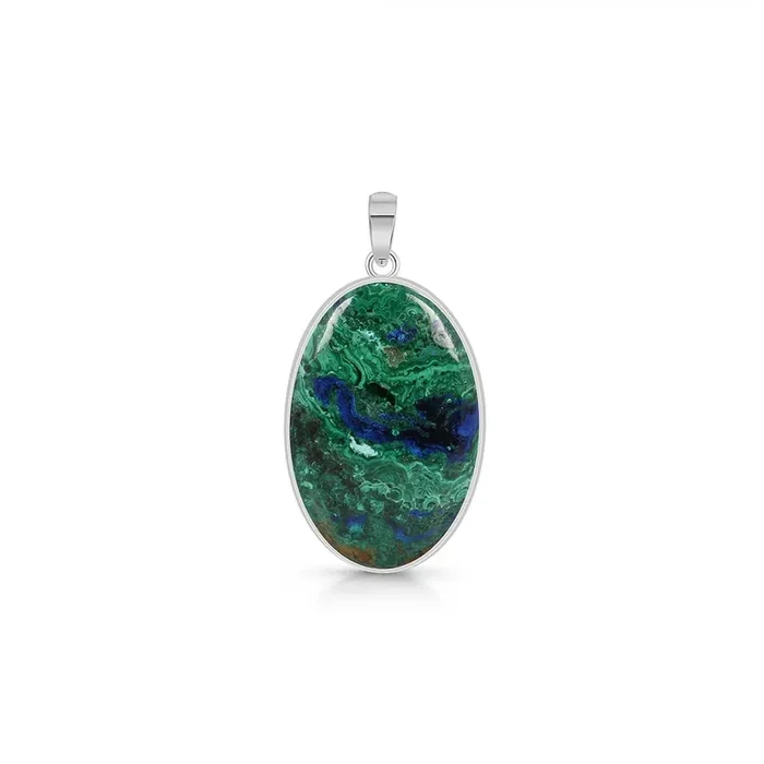 Azurite Malachite Pendant-(AZM-P-20.)