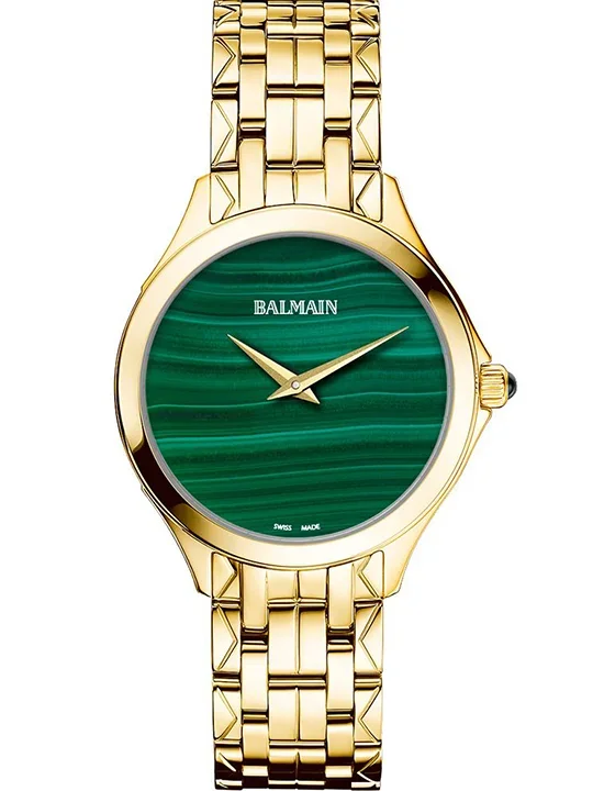Balmain Women Flamea II Round Green Watches