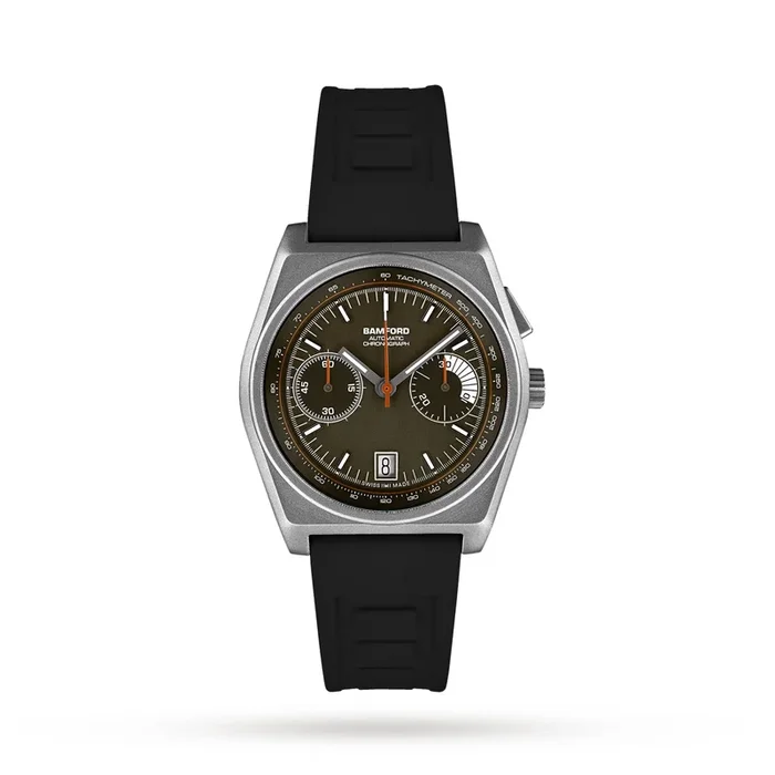 Bamford Titanium B347 Brown/Orange Flame Mens Watch MPN: B347-TT-BR-OR
