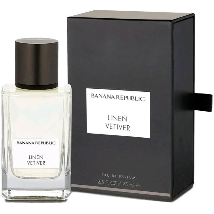 Banana Republic Unisex Eau De Parfum Spray – Linen Vetiver Refreshing, 2.5 oz