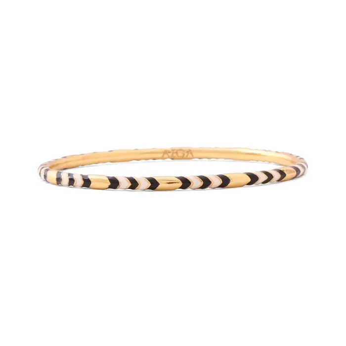 Bangle Chevron – blue and ivory (s8)
