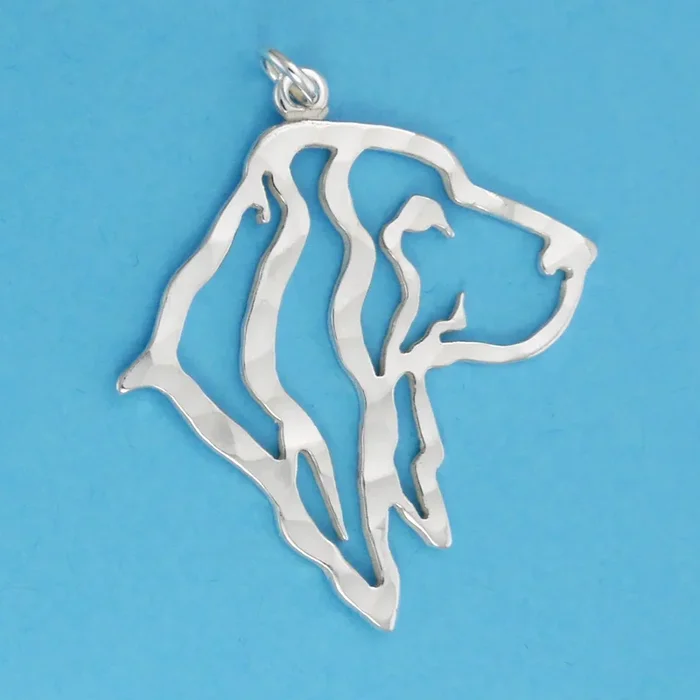 Basset Hound Head Pendant or Charm