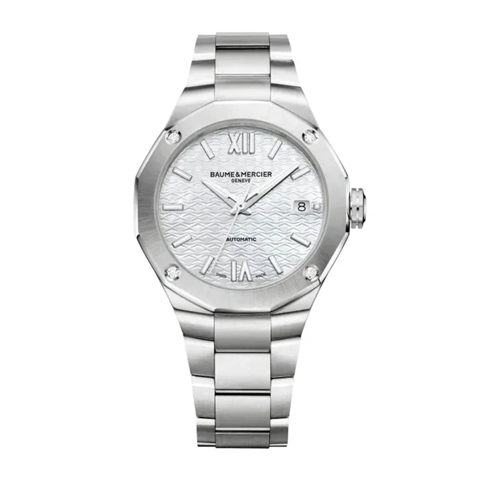 Baume & Mercier Riviera 36mm Unisex Watch Mother Of Pearl MPN: M0A10663