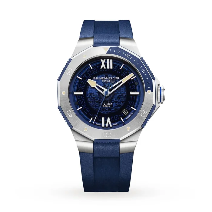 Baume & Mercier Riviera Automatic 42mm Mens Watch Blue MPN: BMOA10716