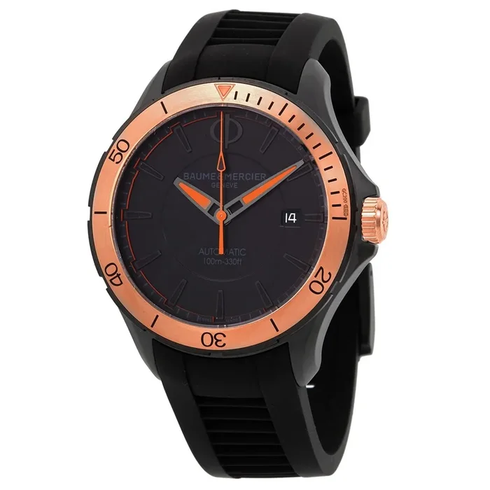 Baume et Mercier Clifton Automatic Black Dial Men’s Watch M0A 10425Watch