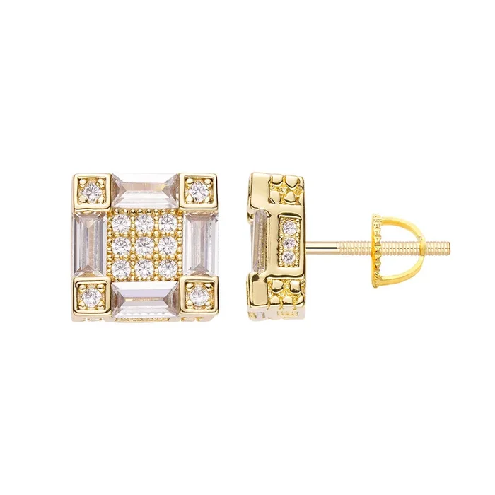 Big Daddy Emerald Cut Baguette Diamond EarringEarring
