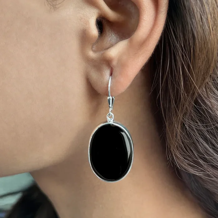 Black Onyx Earring-(BOX-E-27.)