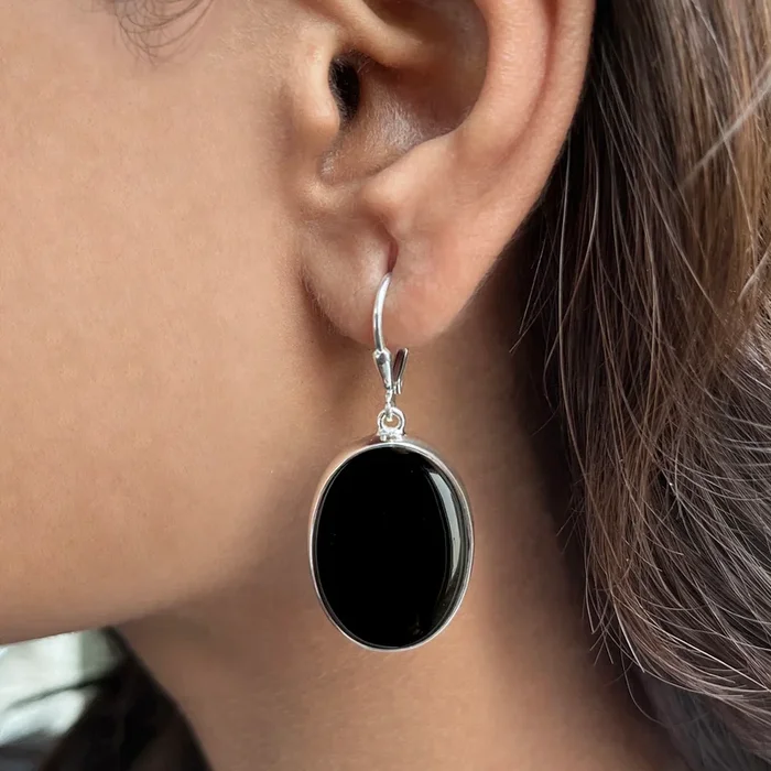 Black Onyx Earring-(BOX-E-29.)