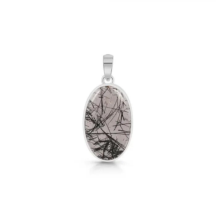 Black Rutile Pendant-(BLR-P-24.)