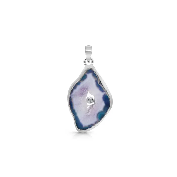Blue Agate Pendant-(ABU-P-19.)