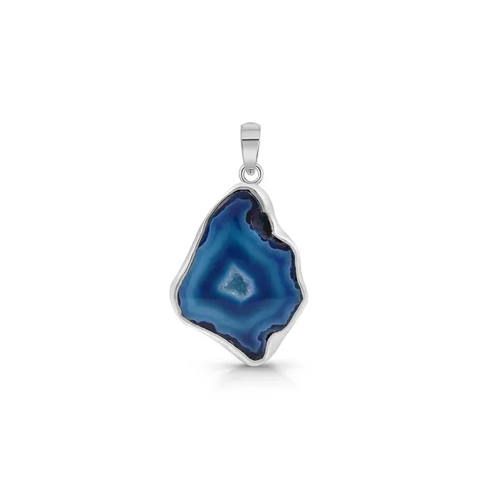 Blue Agate Pendant-(ABU-P-23.)