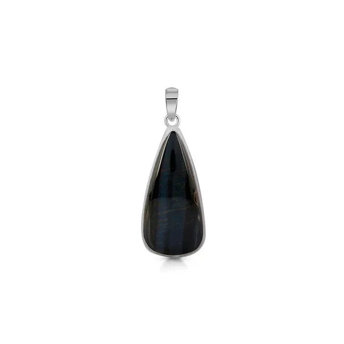 Blue Tiger Eye Pendant-(BTE-P-20.)