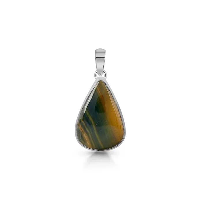 Blue Tiger Eye Pendant-(BTE-P-21.)