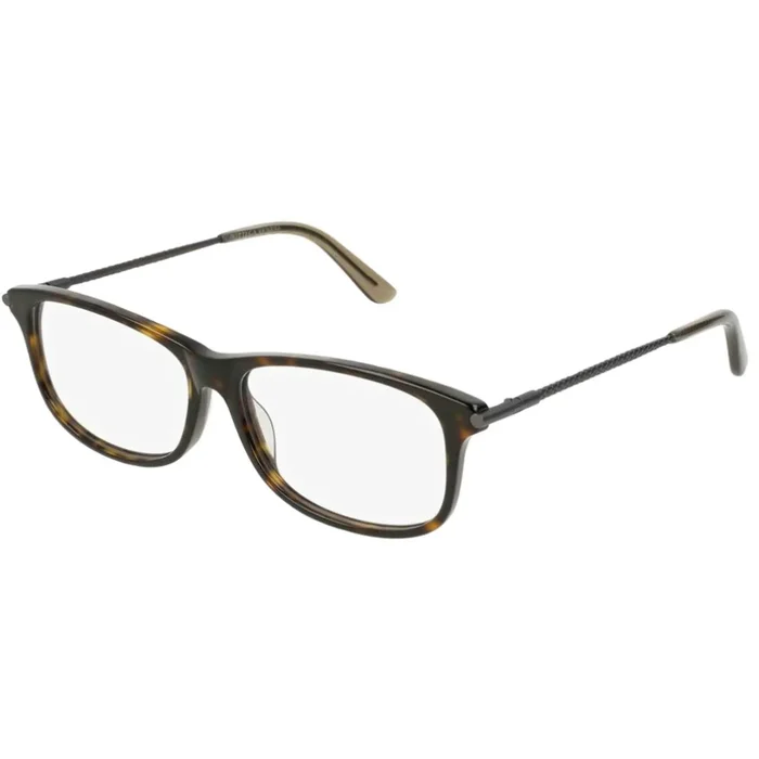 Bottega Veneta Men’s Eyeglasses – Havana Ruthenium Frame | BOTTEGA VENETA BV0187O 006