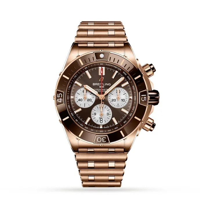 Breitling Super Chronomat B01 44 18k Red Gold Watch MPN: RB0136E31Q1R1