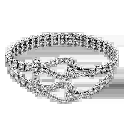 Buckle Bracelet in 18k Gold with Diamonds 2ct