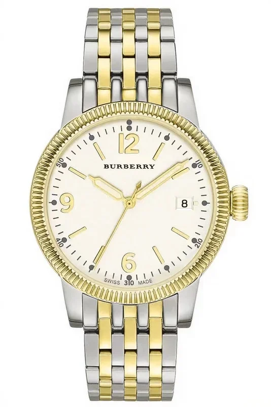Burberry Analog White Dial Two Tone Steel Strap Watch for Women – BU7871Women’s Watches