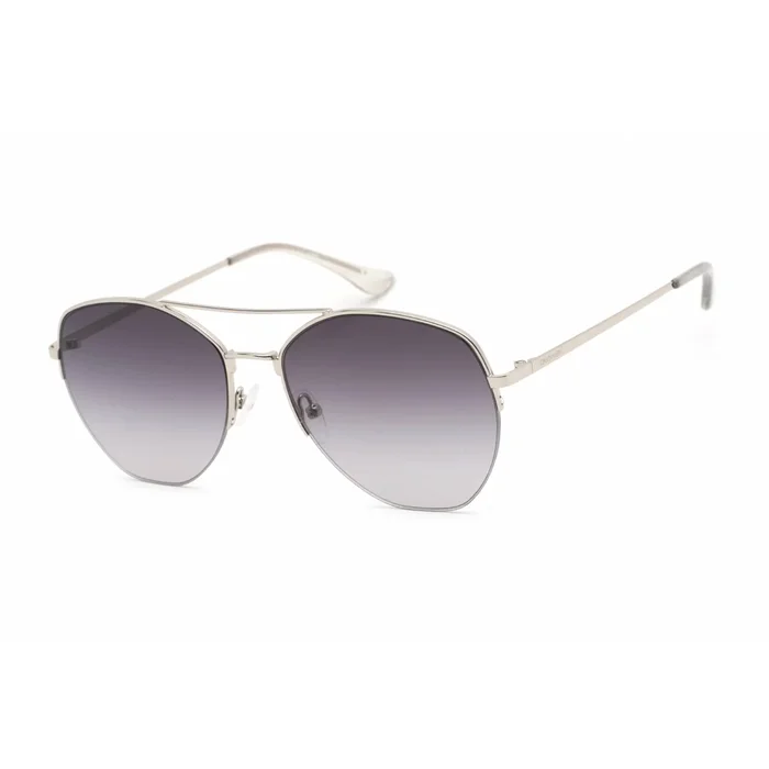 Calvin Klein Retail Women’s Sunglasses – Silver Pilot Metal Frame | CK20121S 045
