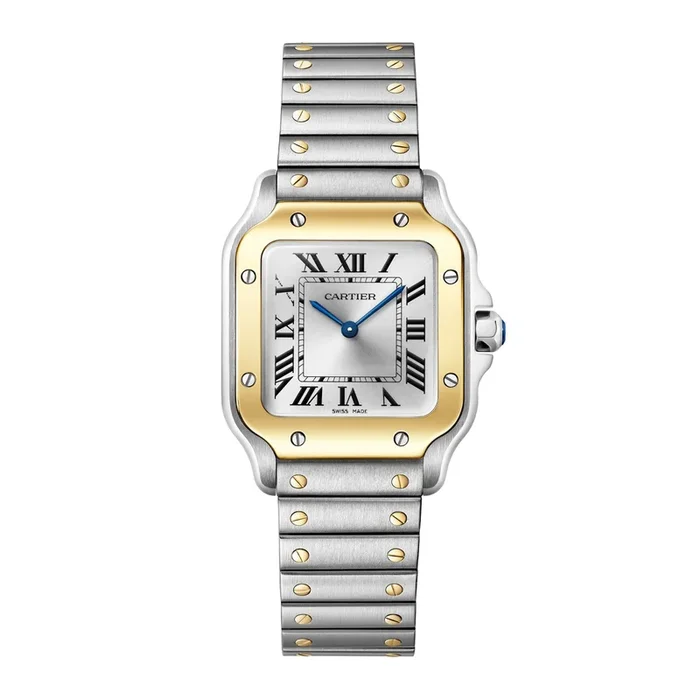 Cartier Santos De Cartier, Small Model, Quartz, Yellow Gold, Steel MPN: W2SA0033