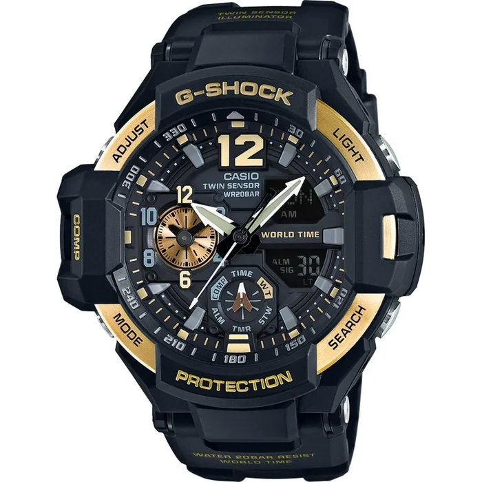 Casio Men’s Watch – G-Shock Gravitymaster Analog-Digital Black Strap | GA-1100-9GCR