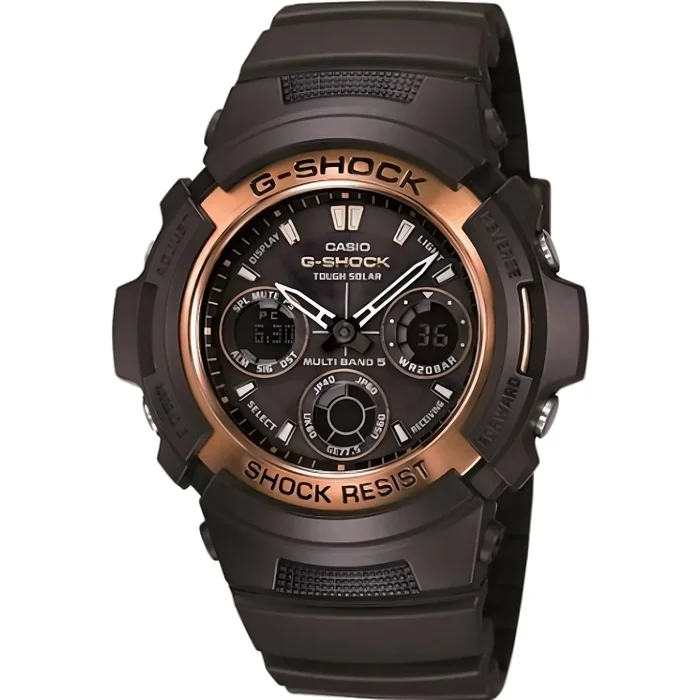 Casio Men’s Watch – G-Shock Tough Solar Powered Black Dial Resin Strap | AWG100R-1A