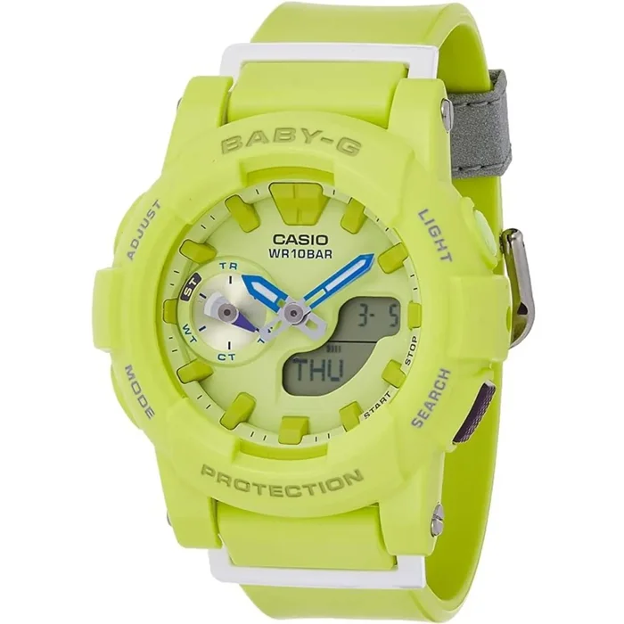 Casio Unisex Watch – Baby-G Yellow Analog Digital Dial Date Display | BGA185-9A