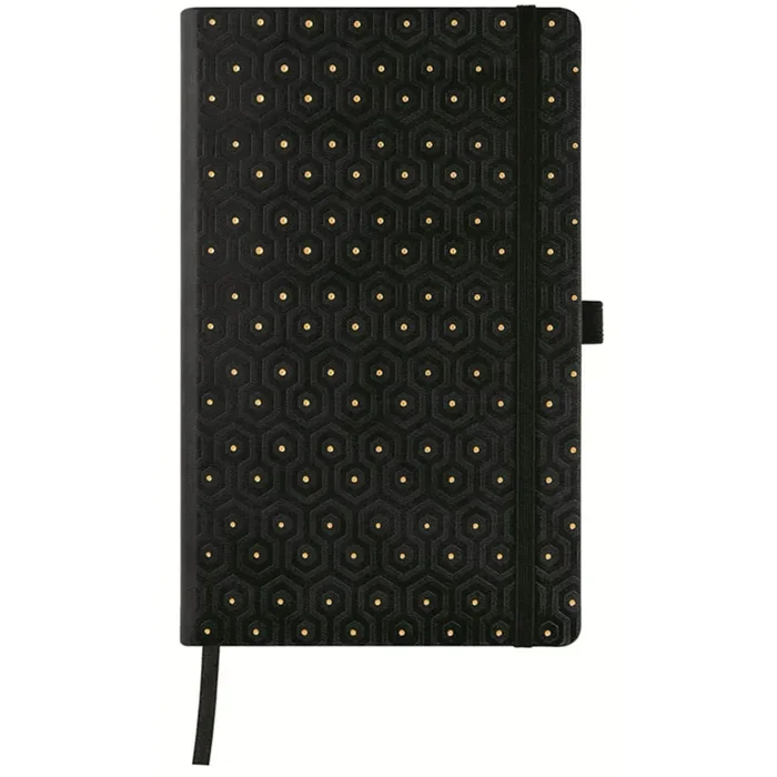 Castelli Notebook – Copper and Gold Medium A5, Blank, Honeycomb Gold | QC8NT-464