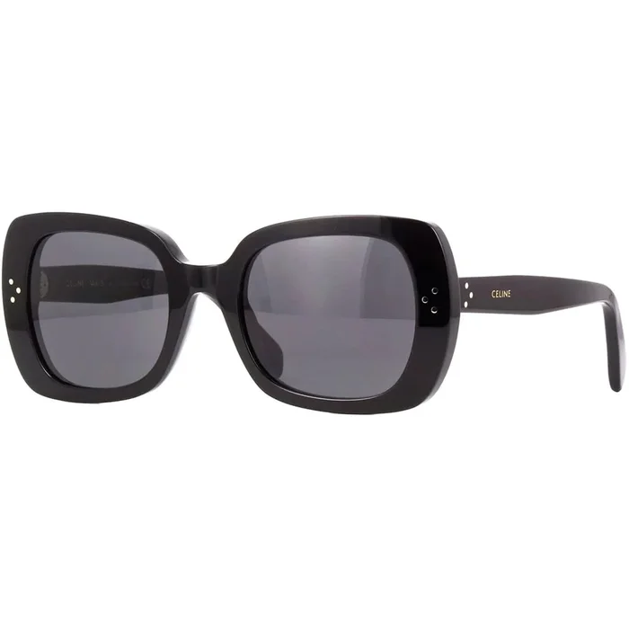 Celine Women’s Sunglasses – Dark Grey Lens Shiny Black Cat Eye Frame | CL40188I 01A