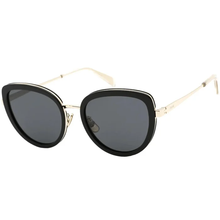 Celine Women’s Sunglasses – Full Rim Black Acetate and Metal Frame | CL40203U 01A