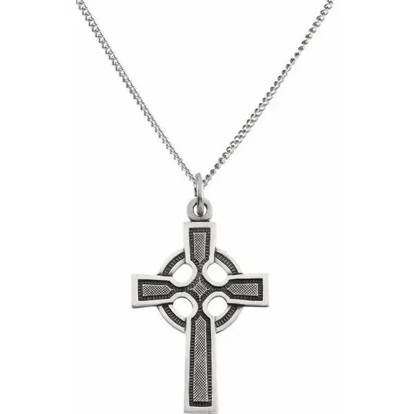 Celtic-Inspired Cross Necklace
