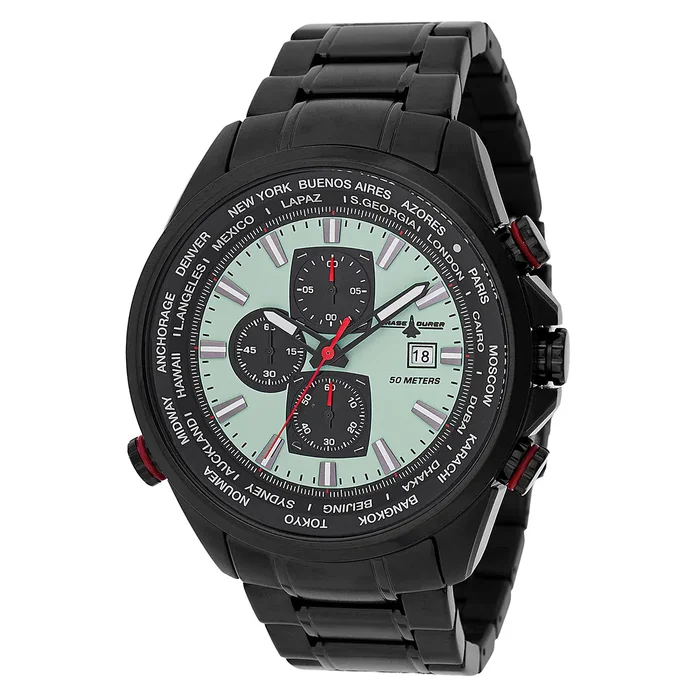 Chase Durer by Invicta Men’s 50mm Blue Angels Style Black Chrono Watch CDW-0158
